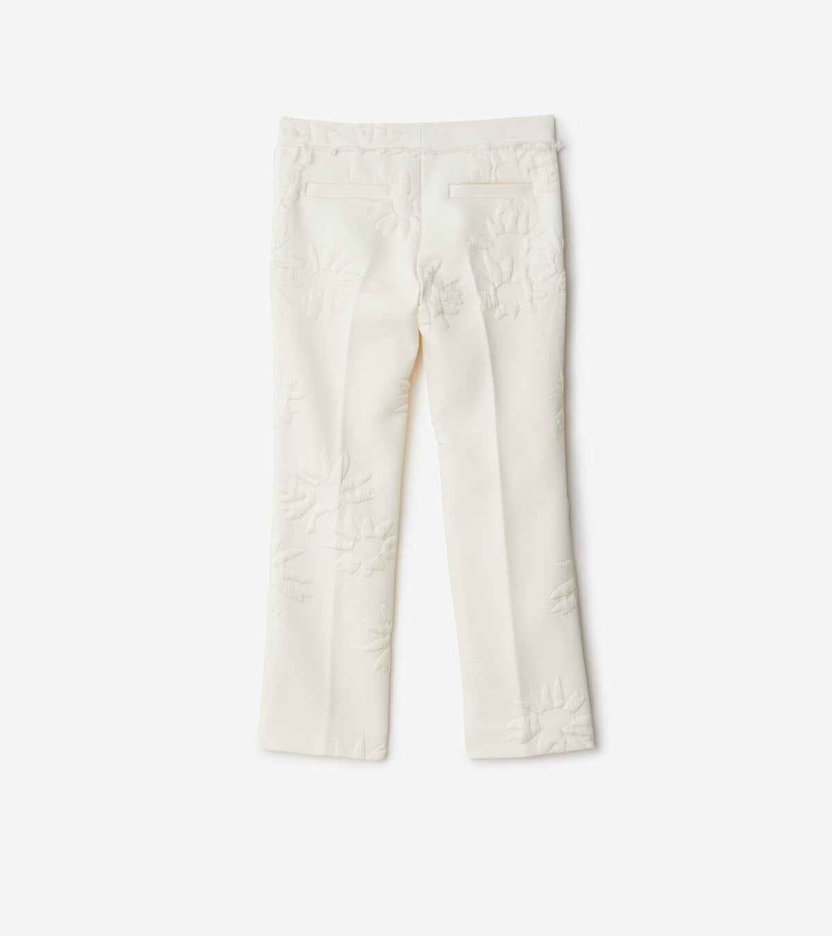 W  STRAIGHT TROUSERS Motif IP Blanc naturel