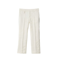 W  STRAIGHT TROUSERS Motif IP Blanc naturel