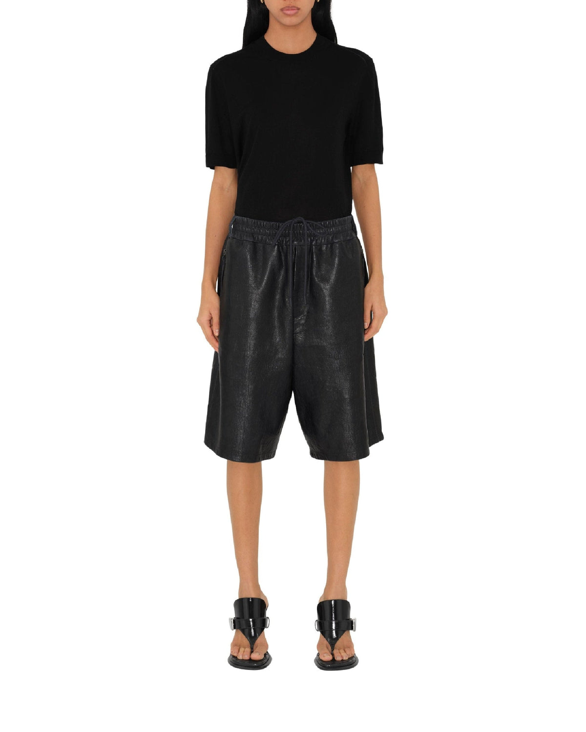 W KNIT ROUNDNECK NOIR