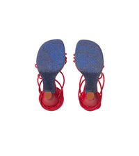 W HEELED SANDAL Écarlate