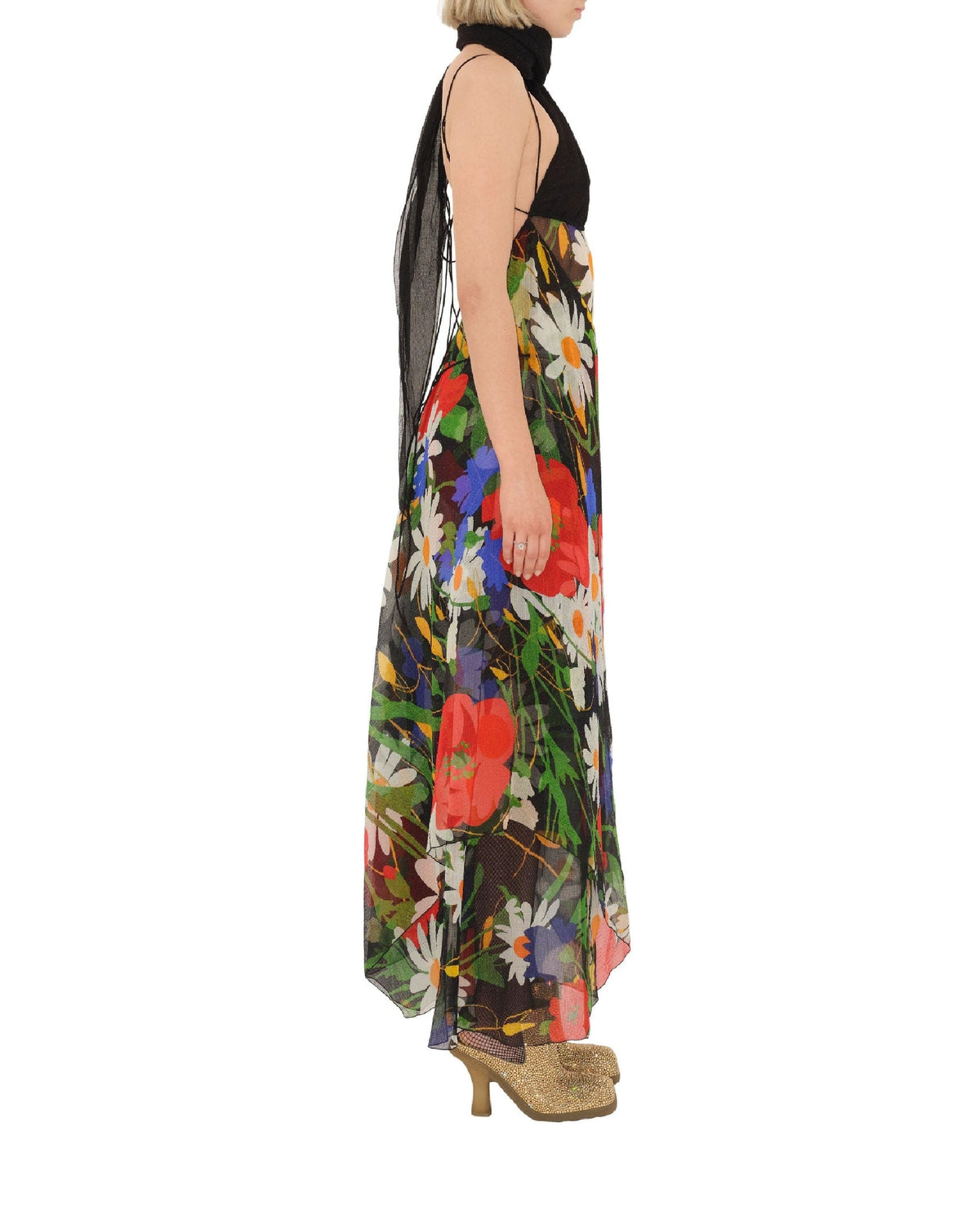 W DRESSES EVENING MOTIF IP NOIR