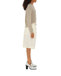 W KNIT CARDIGAN OAT