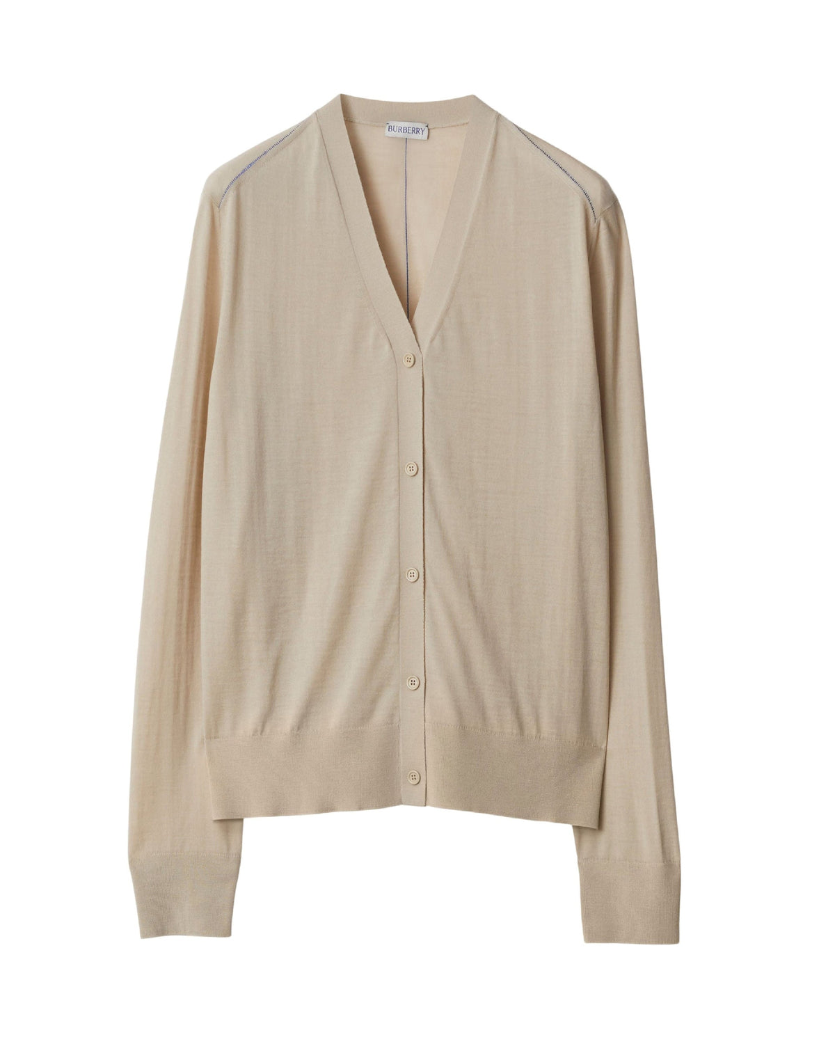 W KNIT CARDIGAN OAT
