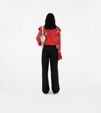 W SHIRTS SILVER/RED