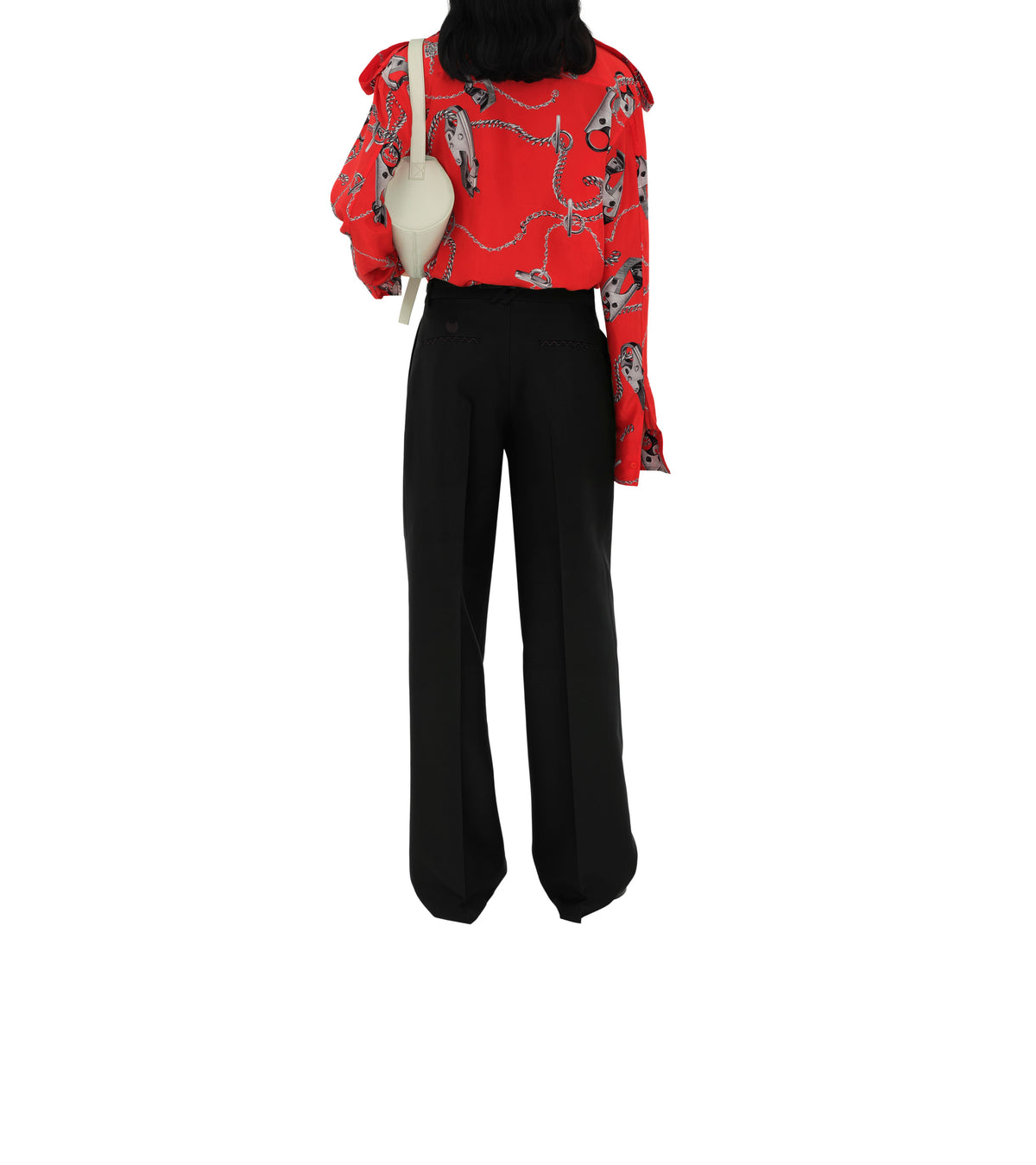 W SHIRTS SILVER/RED