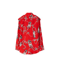 W SHIRTS SILVER/RED