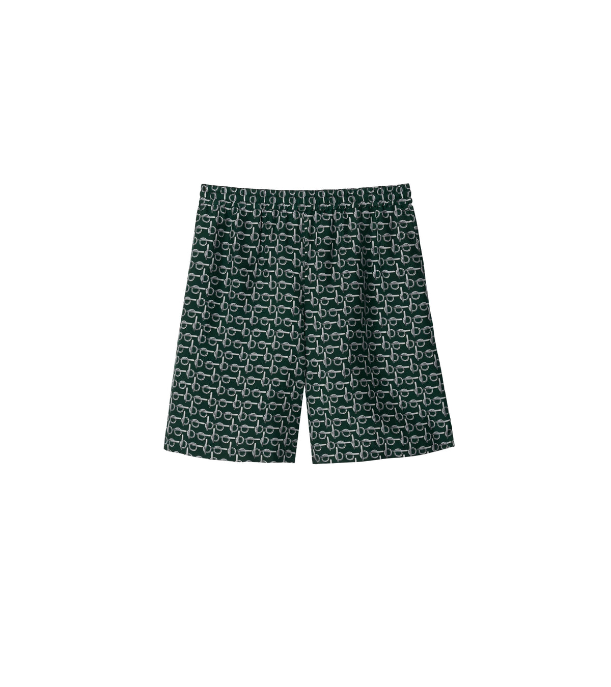 M CASUAL SHORTS ARGENT / VERT