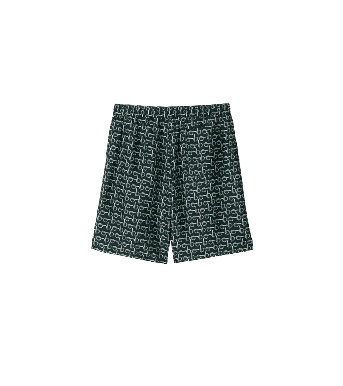 M CASUAL SHORTS ARGENT / VERT