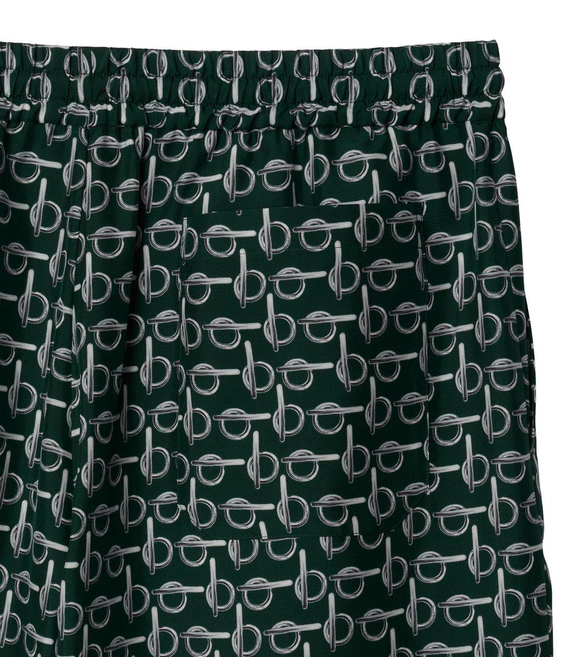 M CASUAL SHORTS ARGENT / VERT