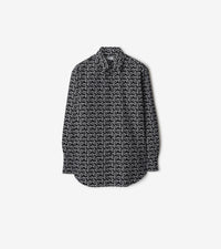 M CASUAL SHIRT LS ARGENT/NOIR