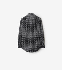 M CASUAL SHIRT LS ARGENT/NOIR
