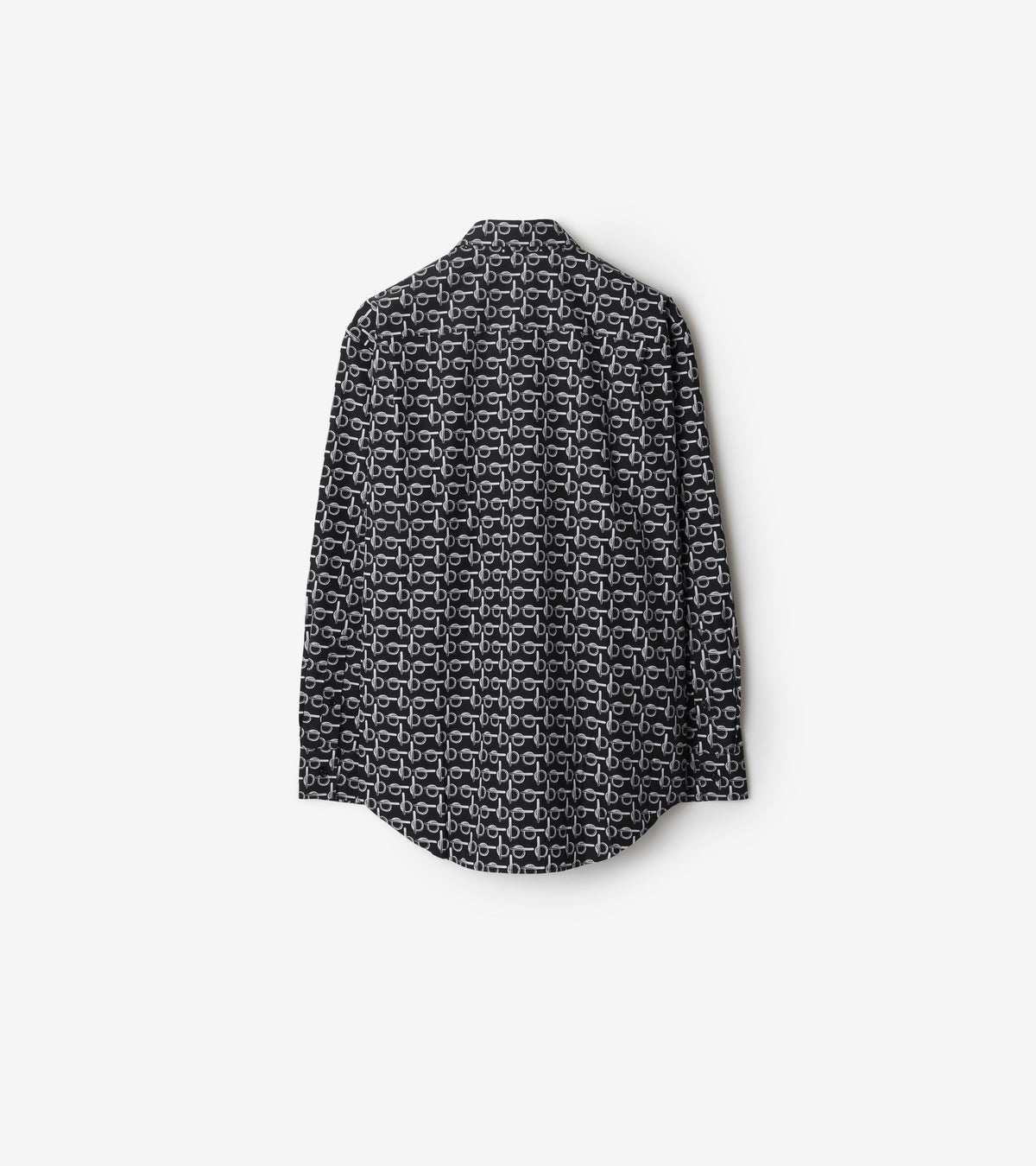 M CASUAL SHIRT LS ARGENT/NOIR