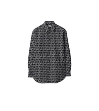 M CASUAL SHIRT LS ARGENT/NOIR