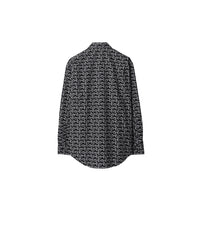 M CASUAL SHIRT LS ARGENT/NOIR