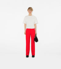 W  STRAIGHT TROUSERS RHUBARB