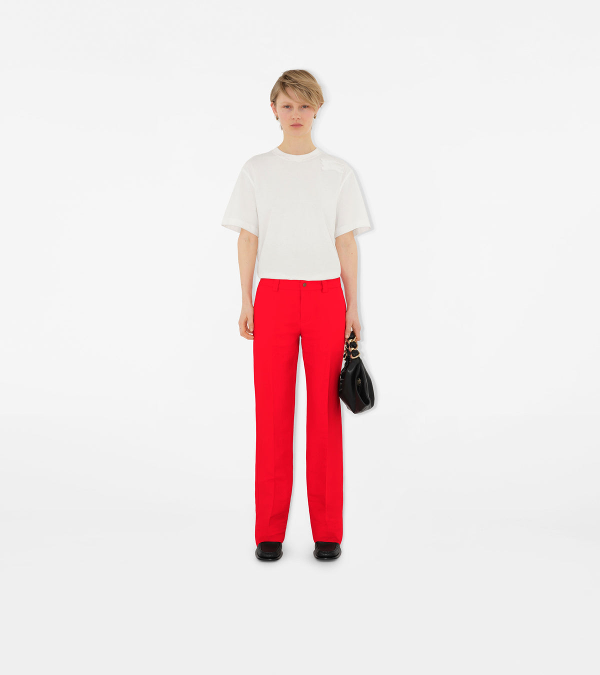W  STRAIGHT TROUSERS RHUBARB