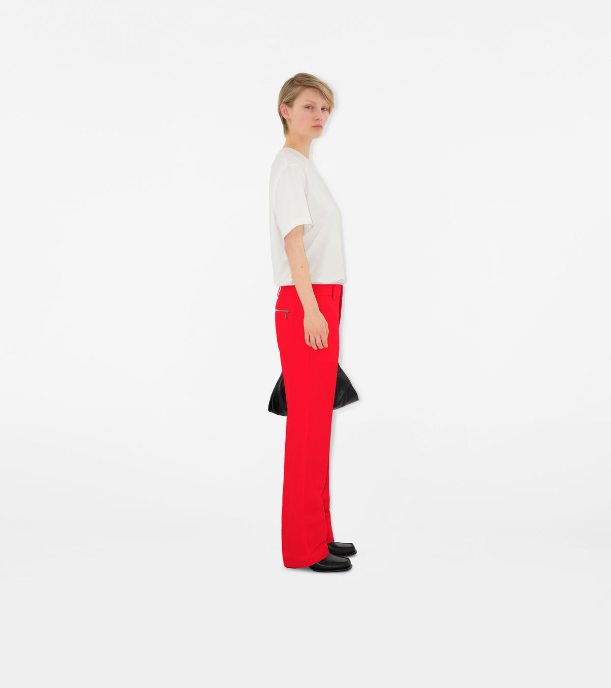 W  STRAIGHT TROUSERS RHUBARB