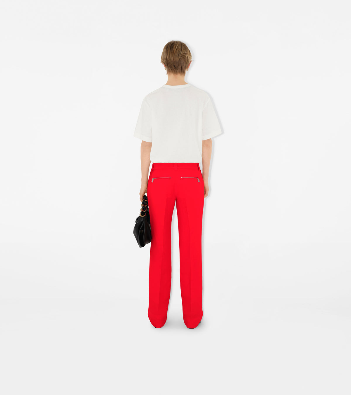 W  STRAIGHT TROUSERS RHUBARB