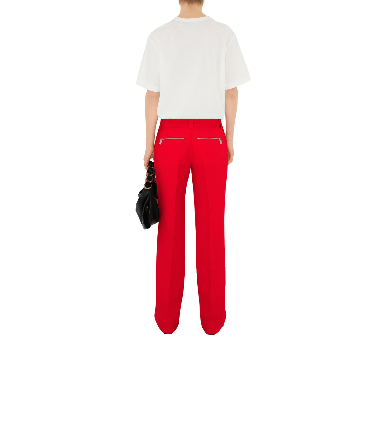 W  STRAIGHT TROUSERS RHUBARB
