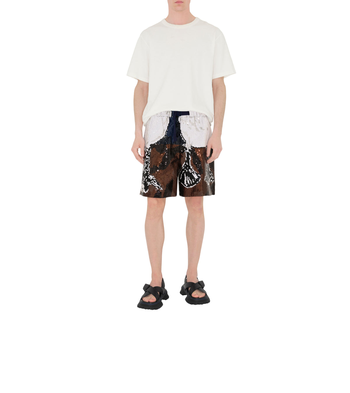 M CASUAL SHORTS Motif IP Encre
