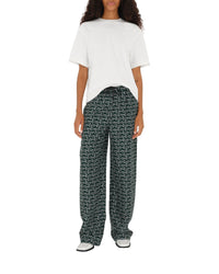 W SMART TROUSERS ARGENT / VERT