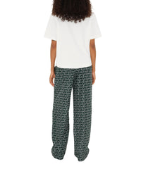 W SMART TROUSERS ARGENT / VERT
