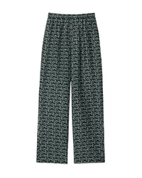 W SMART TROUSERS ARGENT / VERT