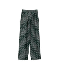 W SMART TROUSERS ARGENT / VERT