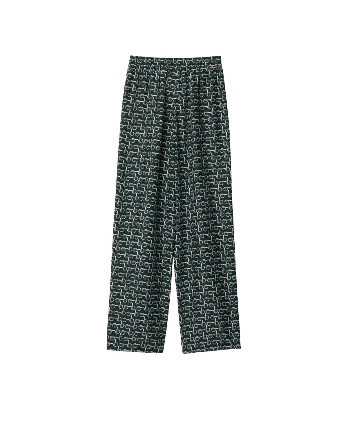 W SMART TROUSERS ARGENT / VERT
