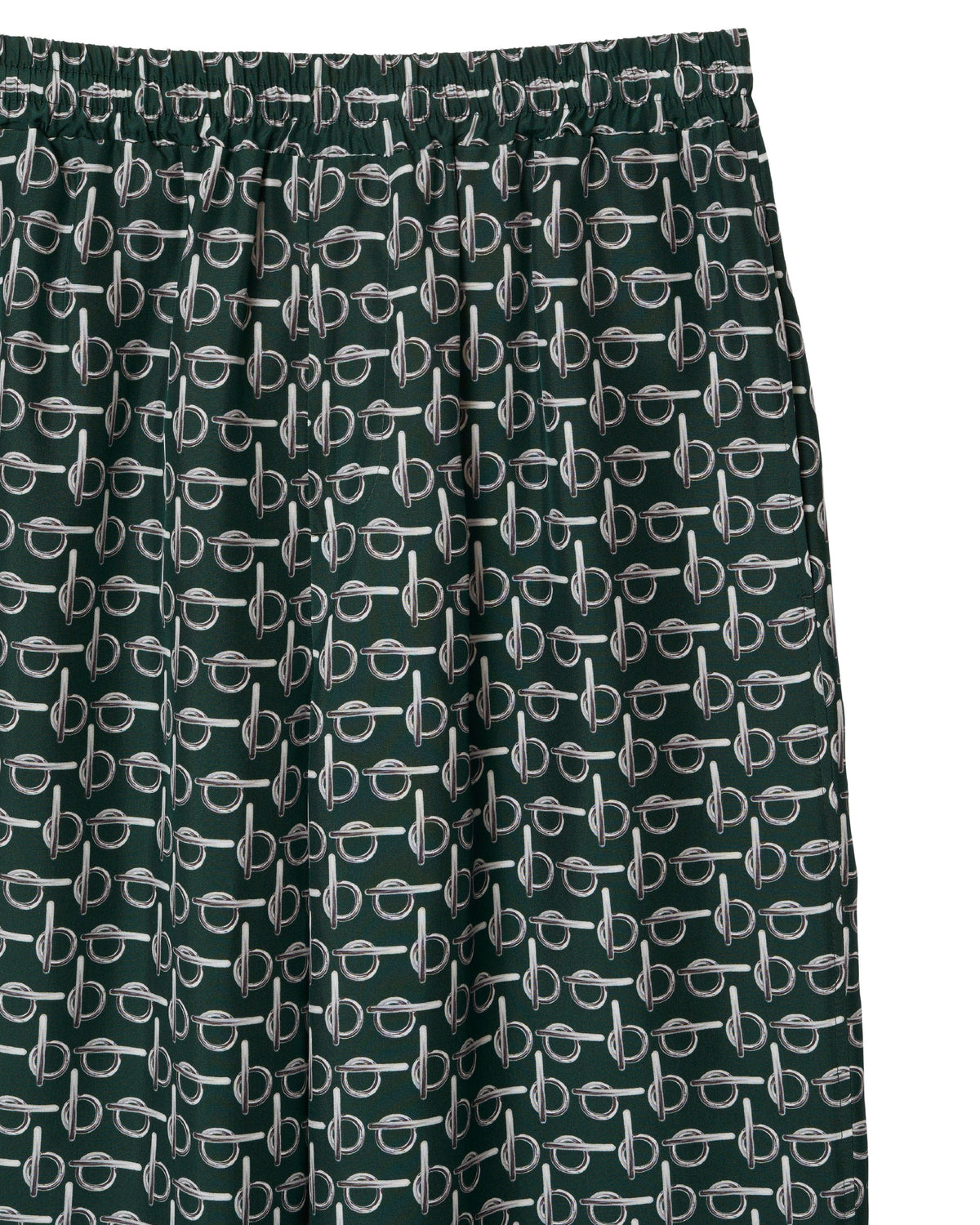 W SMART TROUSERS ARGENT / VERT
