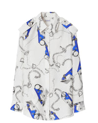 W SHIRTS BLUE/WHITE