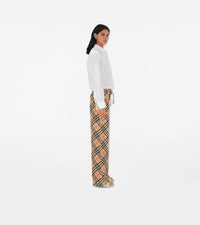 W CASUAL TROUSERS SAND IP CHECK