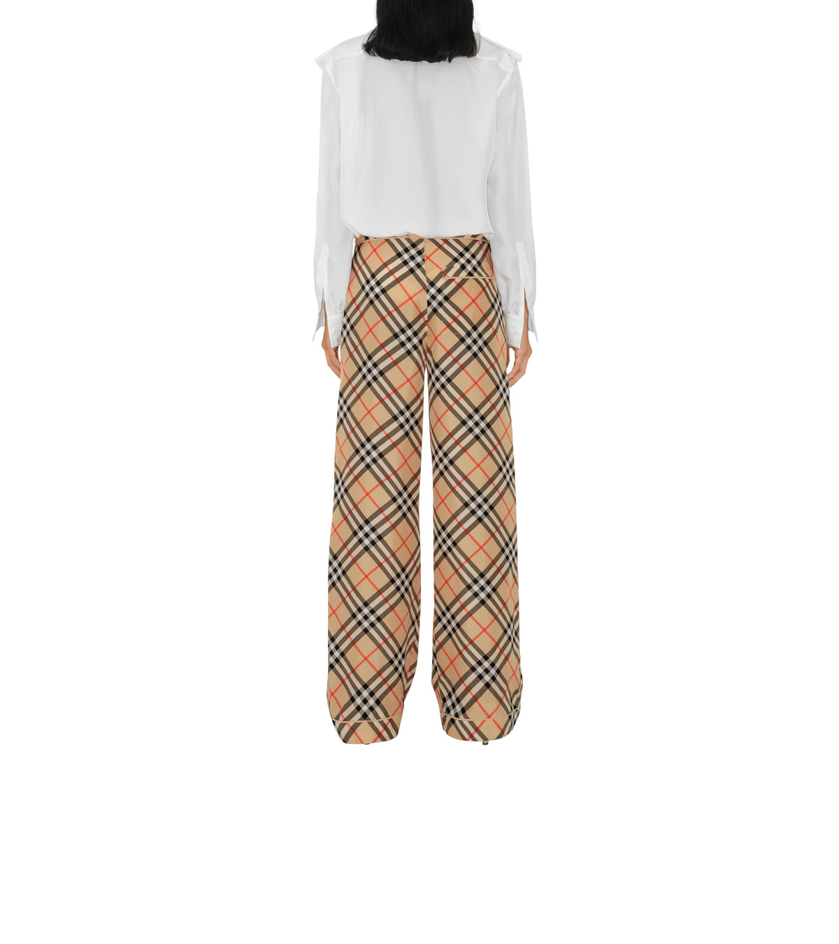 W CASUAL TROUSERS SAND IP CHECK