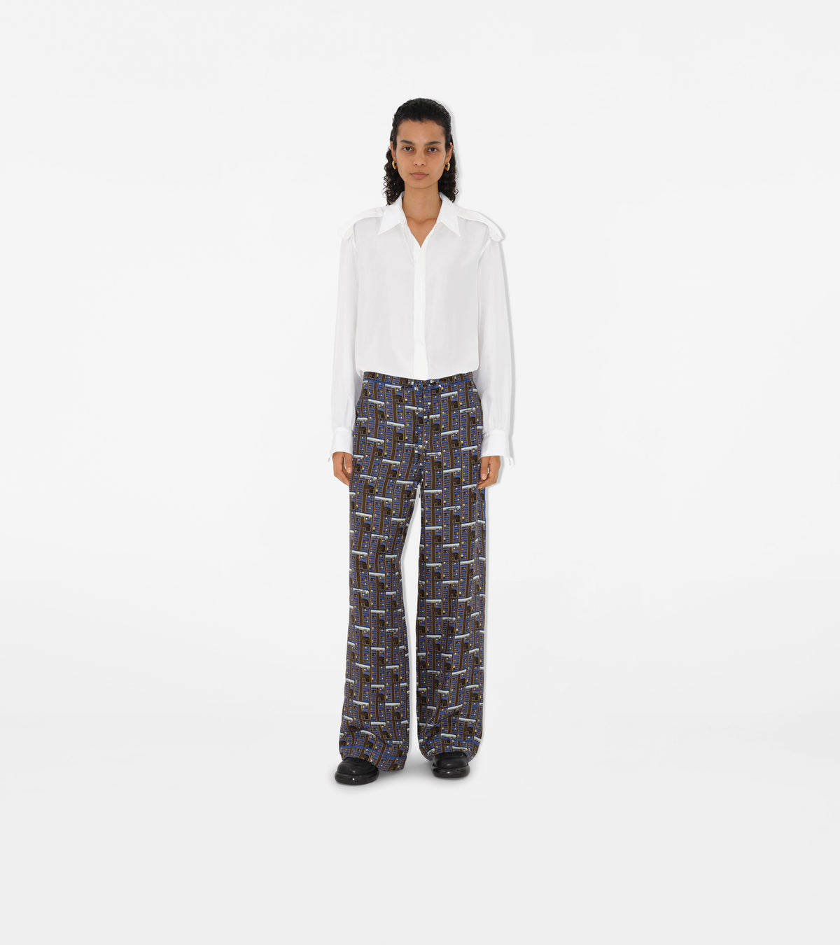 W CASUAL TROUSERS KNIGHT IP PATTERN