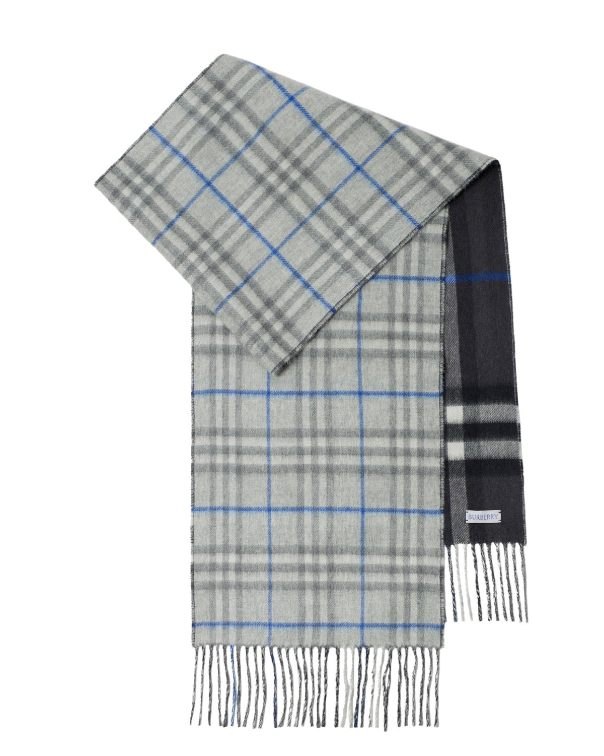 CASHMERE SCARVES Gris/Noir délavé