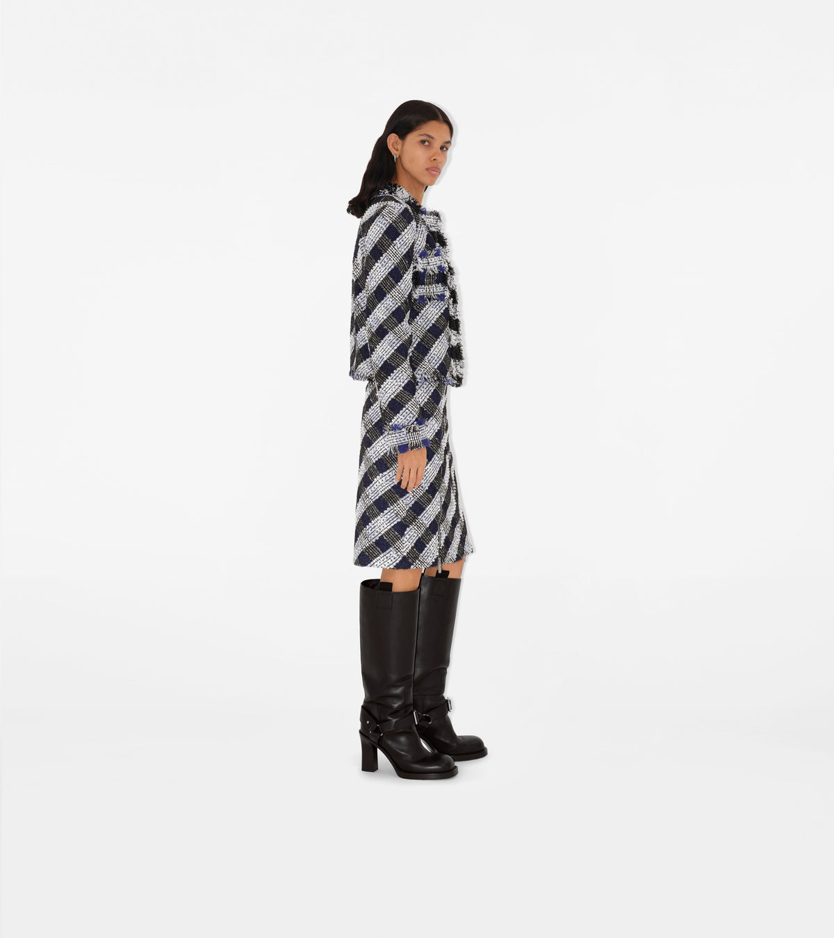 W SKIRTS CASUAL BLUE/WHITE