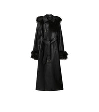 W D BREASTED COAT NOIR