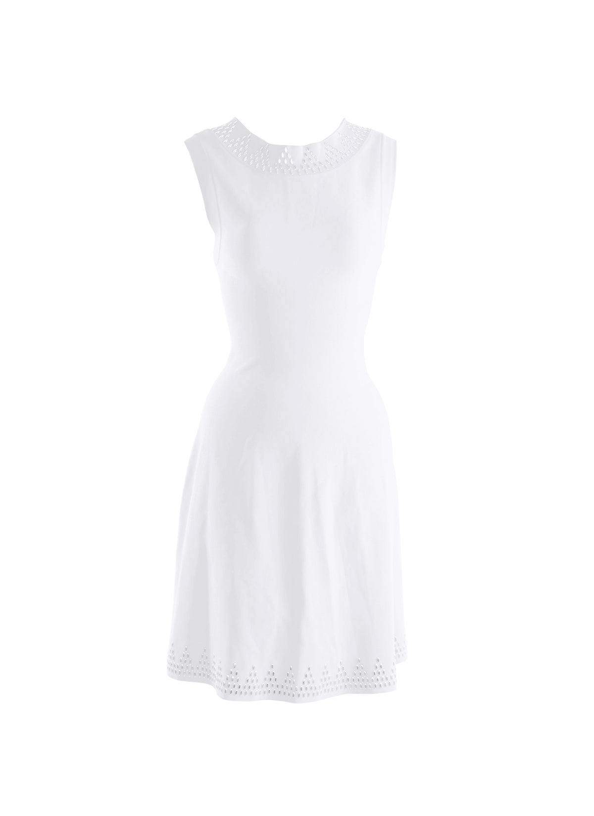 Sleeveless dress - White