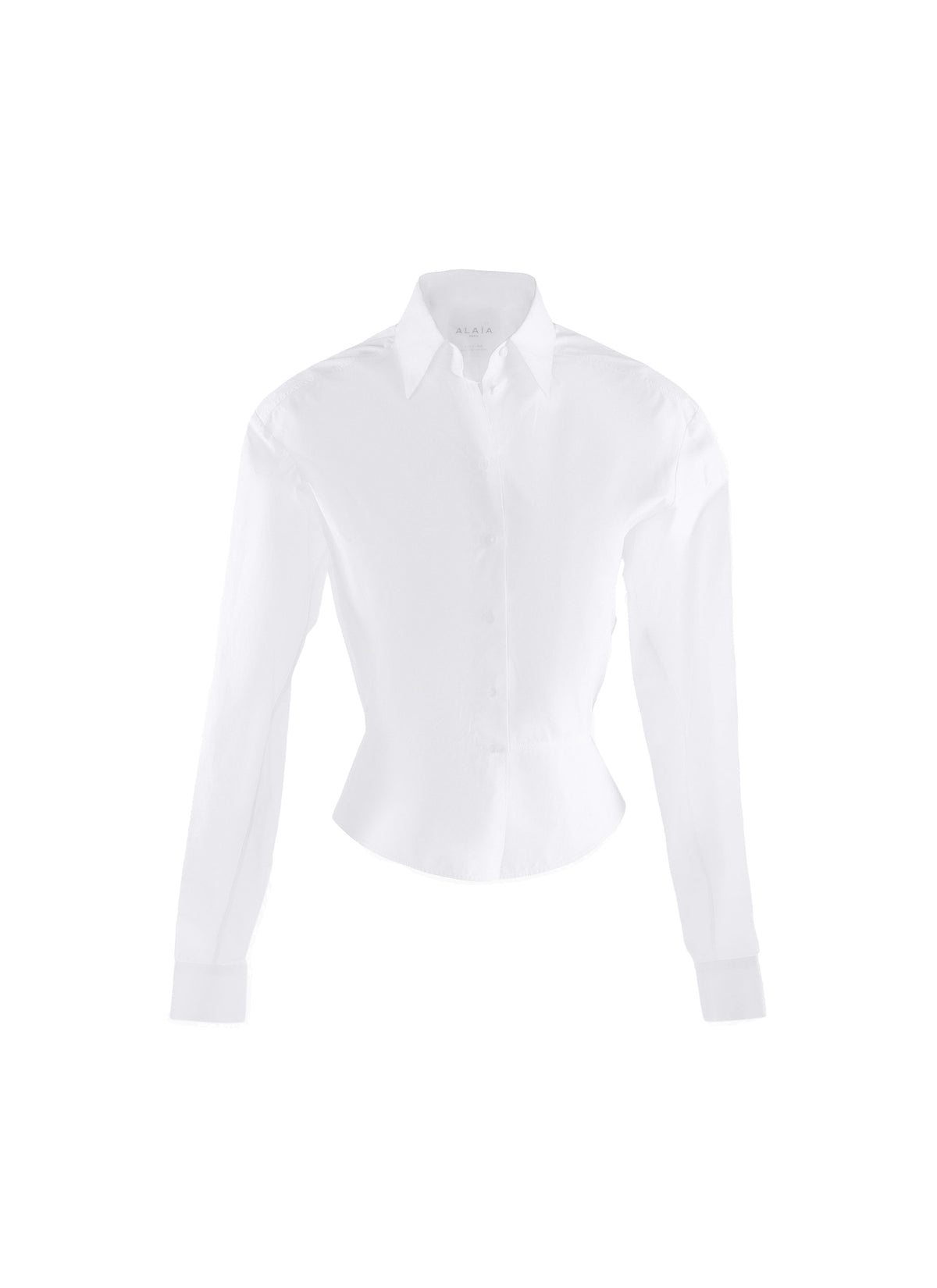 Classic long sleeve basque shirt - White
