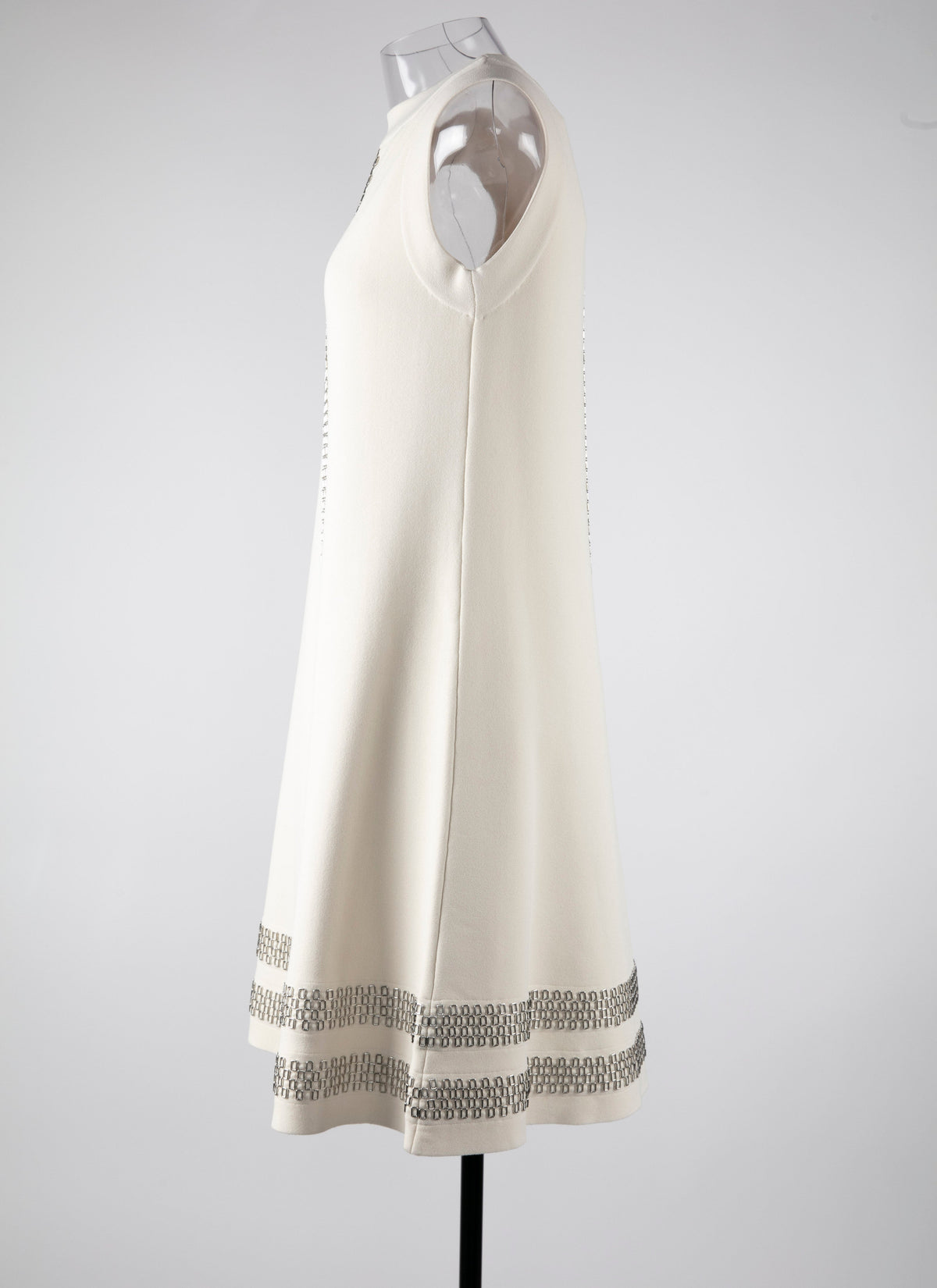 Robe sans manches Taboo en maille - Ecru