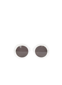 Lunettes monture œil de chat - Blanc intense & Gris