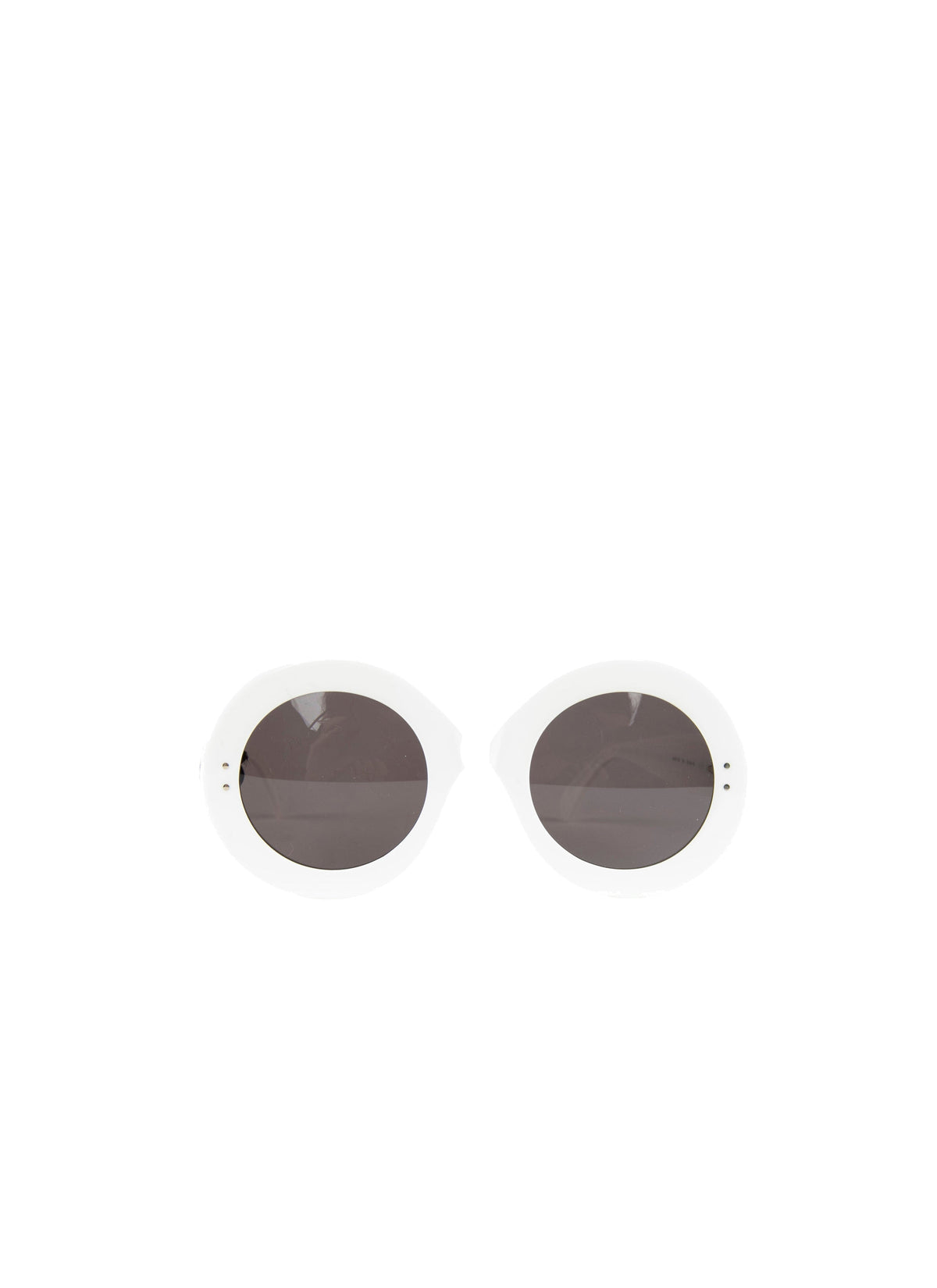 Lunettes monture œil de chat - Blanc intense & Gris