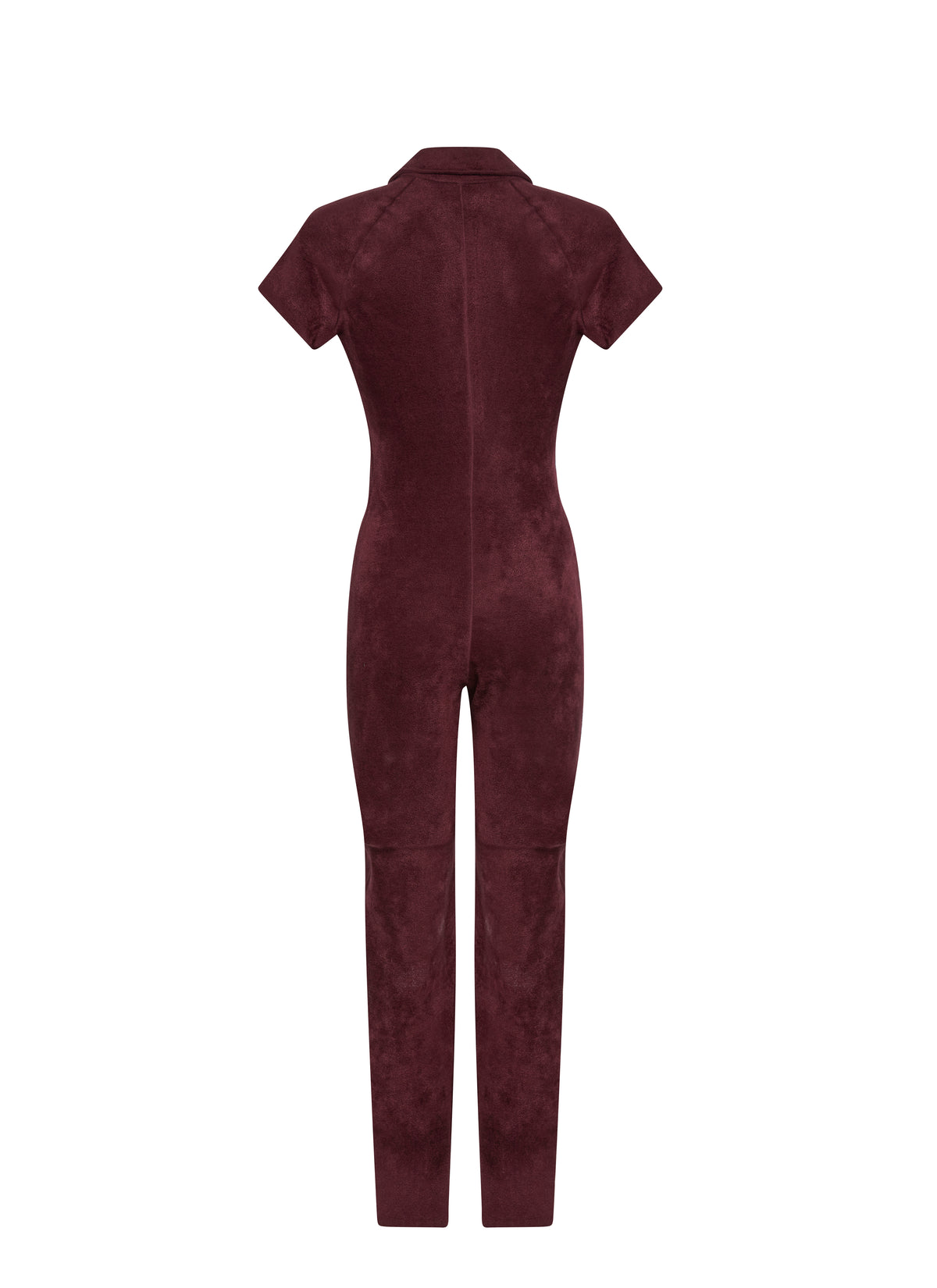 Short-sleeved jumpsuit - Blackcurrant