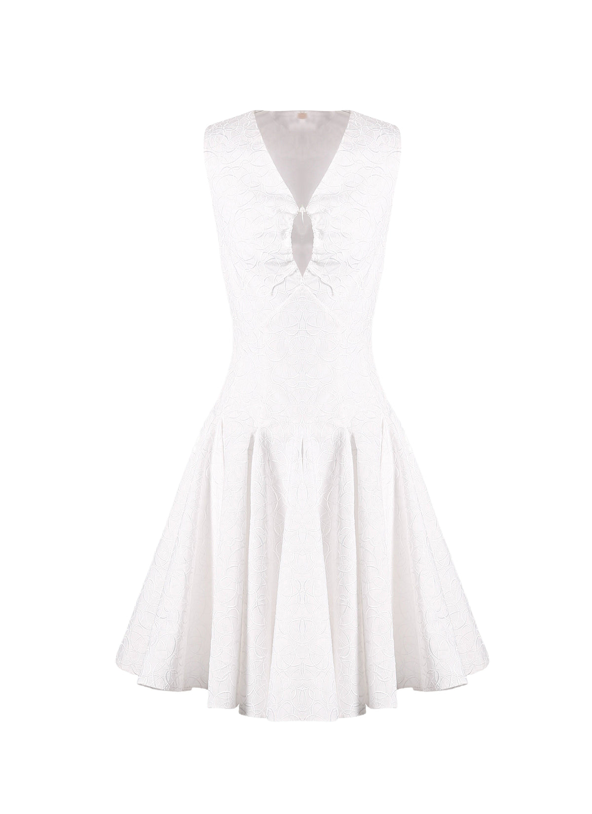 Robe sans manches Dédale - Blanc