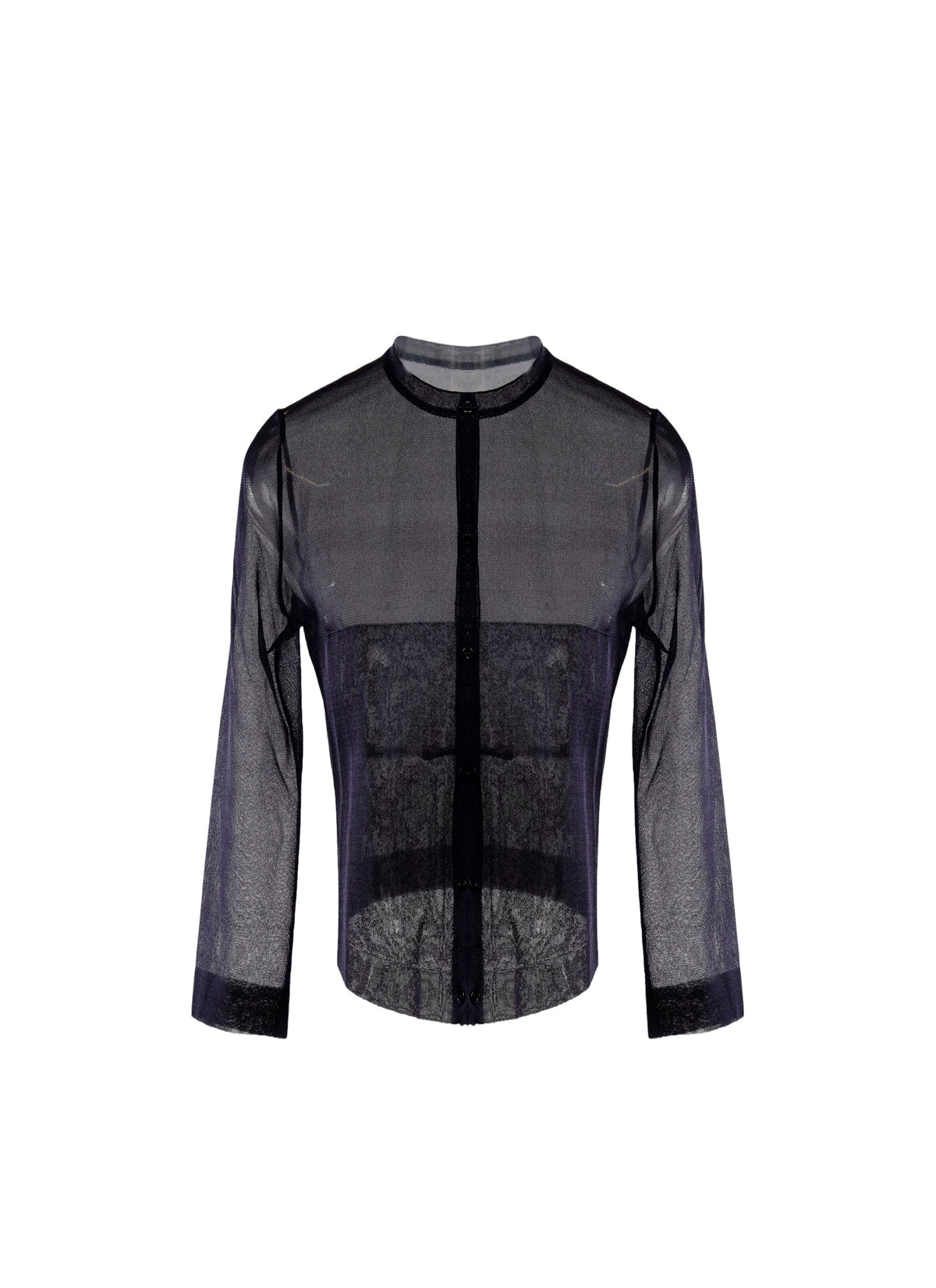 Cardigan manches courtes en soie - Nuit