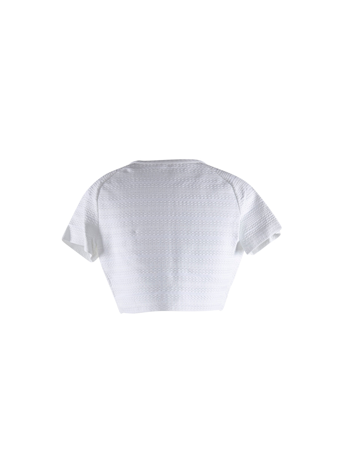 Cardigan à manches courtes Brocart en maille - Blanc