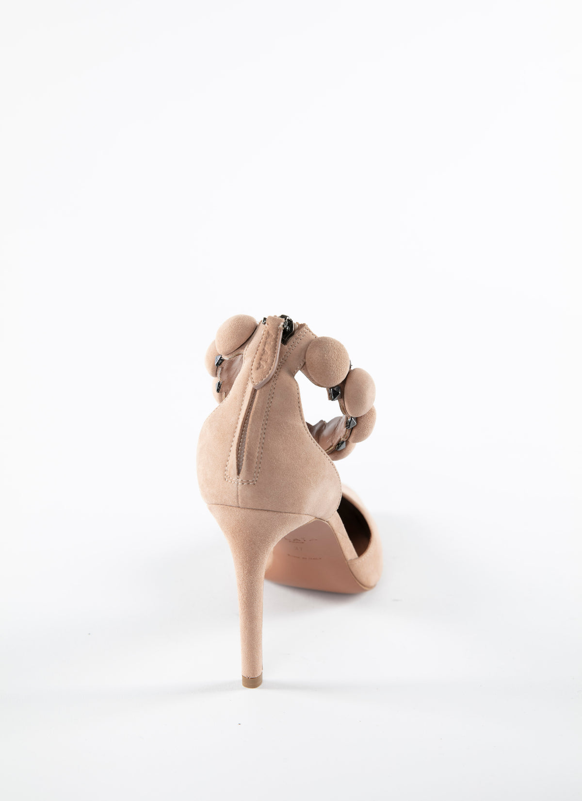 Bombe 90 pumps in leather - Flesh