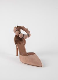 Bombe 90 pumps in leather - Flesh