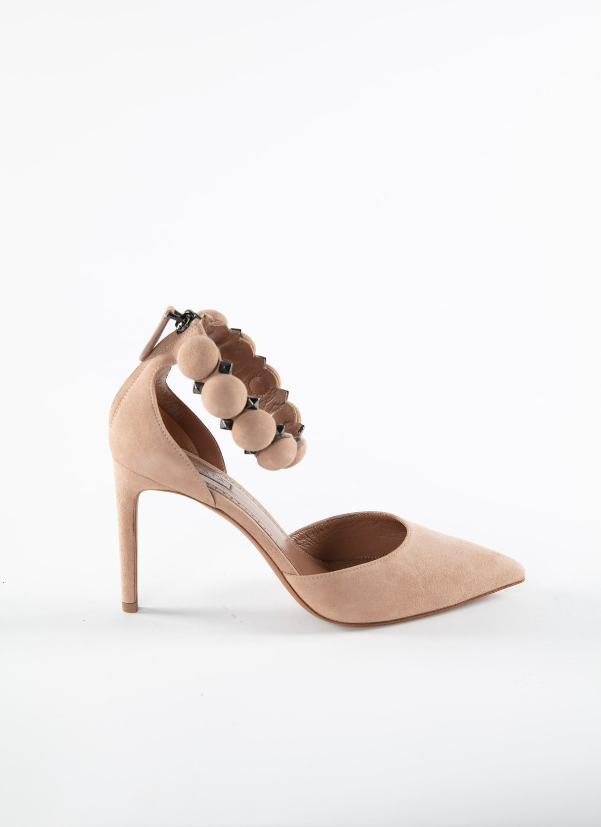 Bombe 90 pumps in leather - Flesh