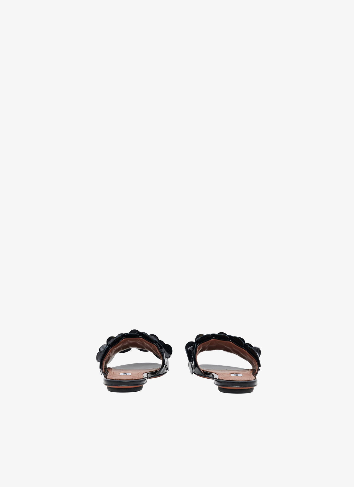 Ballerines Confettis en cuir verni - Noir